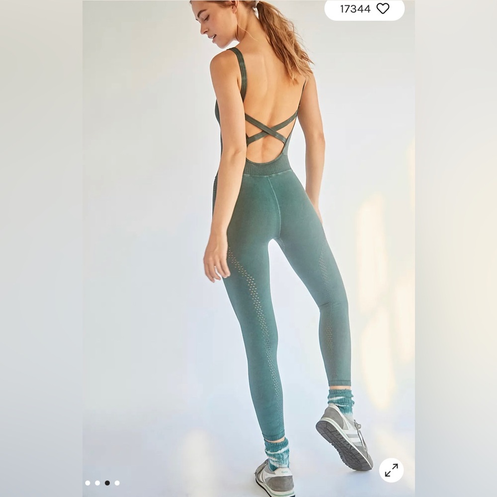 Free people movement Good Karma Onesie, XS/S, color-shark